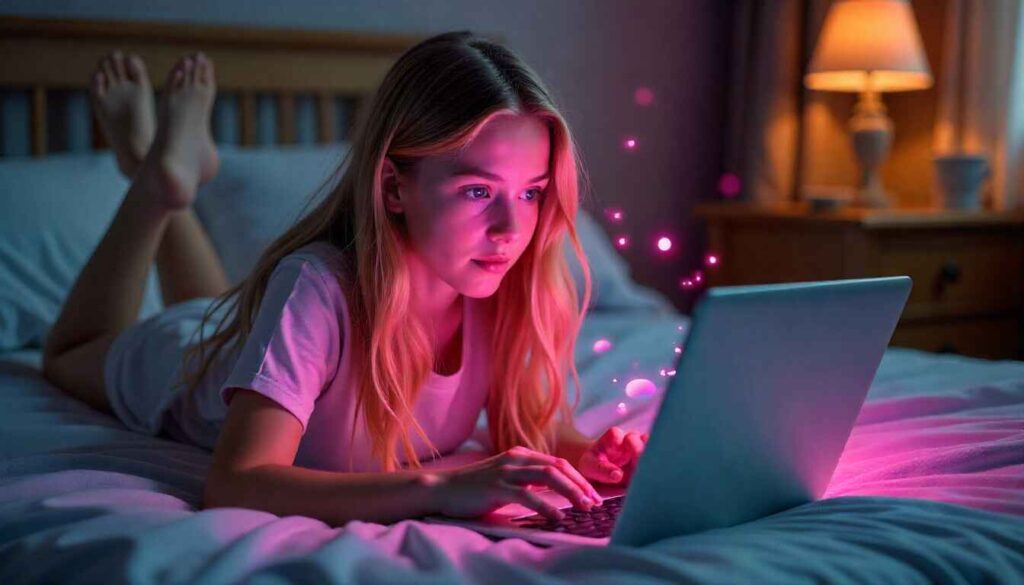 Illustration of Google AI Mode showing an AI chatbot interacting with search results on a digital interface.