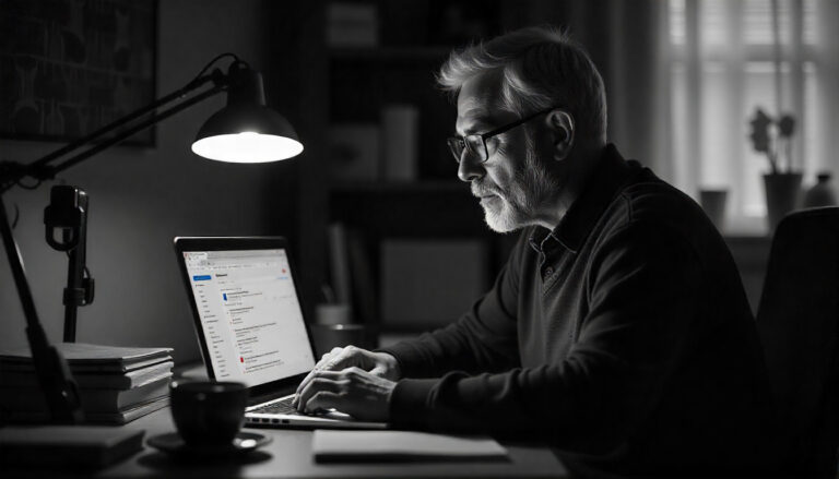 Indian blogger using keyword research tools like Google Keyword Planner and Ubersuggest on laptop to find high-traffic keywords for blog content.